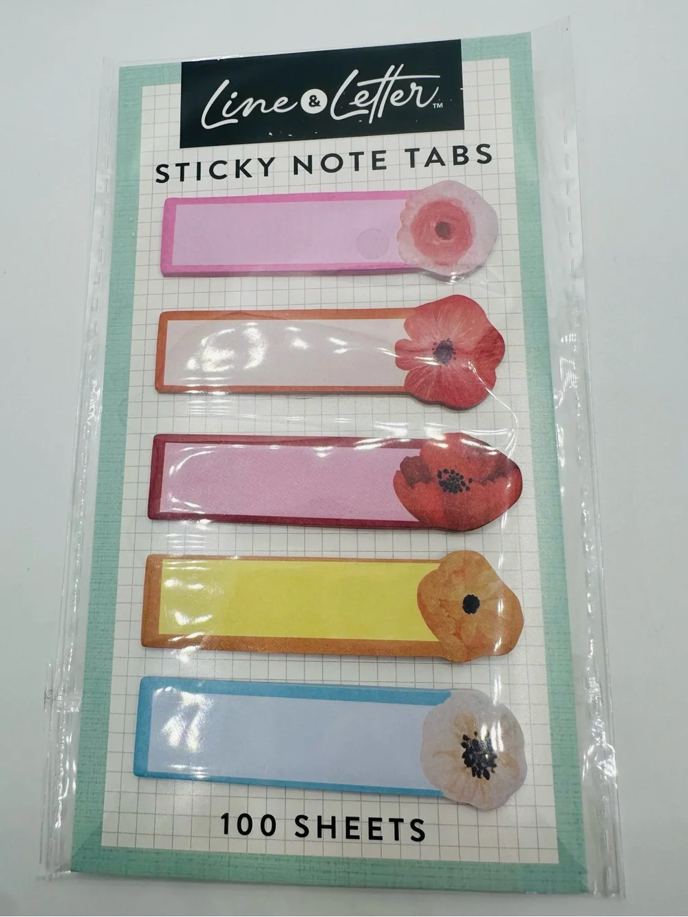 Floral Sticky Note Tabs